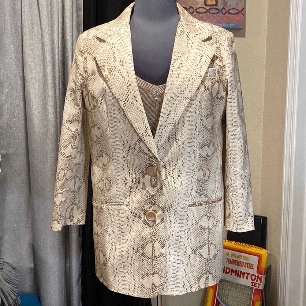 Peck & Peck Snake Print Blazer